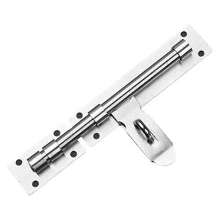 304不锈钢加厚大门插销加大号防盗门门栓明装门闩老式挂锁木门扣