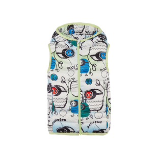 波司登儿童新品羽绒服大童小童轻暖卡通连帽马甲男童女童外套