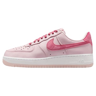 NIKE耐克空军一号情人节女鞋26新款皮面运动鞋粉色板鞋IO8755-600