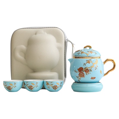 东墨高端便携式陶瓷旅行茶具