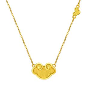 2025新款爆款越南沙金项链女轻奢小众设计仿真黄金锁骨链结婚首饰