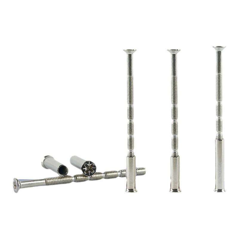 竹节螺丝镀镍指纹锁配件防盗门锁M4M5米字槽沉头十字母钉子钉配套