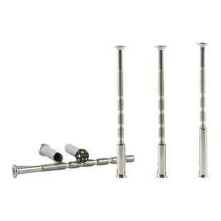 竹节螺丝镀镍指纹锁配件防盗门锁M4M5米字槽沉头十字母钉子钉配套