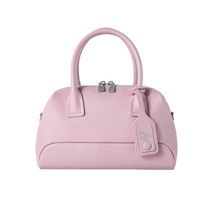 RoselessRose波士顿保龄球包小号复古包包头层牛皮手提包斜挎包女