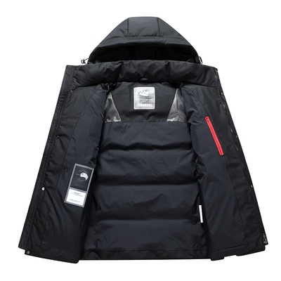 皮尔卡丹鹅绒羽绒服男2025冬季新款极寒短款加厚防风保暖男装外套