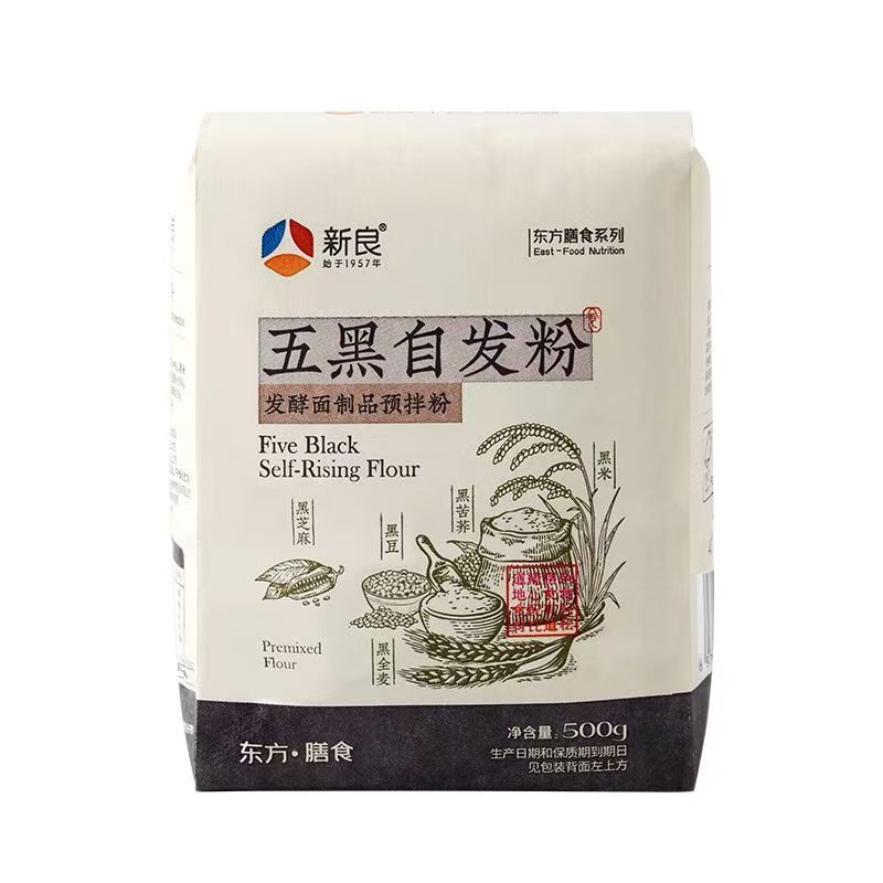 新良五黑自发粉500g家用自发粉