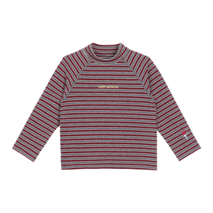 小O爸男婴童宝宝新年打底衫半高领秋冬季2026新款婴儿百搭长袖t恤