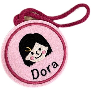 宝宝姓名挂牌定制刺绣名贴幼儿园名字牌儿童行李牌挂件妈咪包礼物