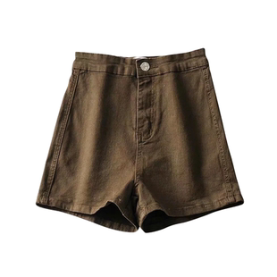 Sweet Kiki 美式复古辣妹牛仔短裤包臀高腰热裤欧美显瘦修身弹力