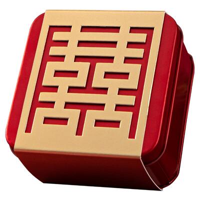 中国风免折叠喜糖盒子