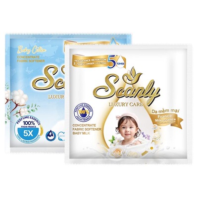 缤纷天使12包 越南Scanly浓缩衣物柔顺剂持久留香防静电衣物护理