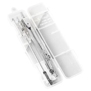 忆多小学生专用圆规不锈钢金属绘图设计专业初中生文具教学套装六年级考试圆规尺含鸭嘴笔工程制图工具可夹笔