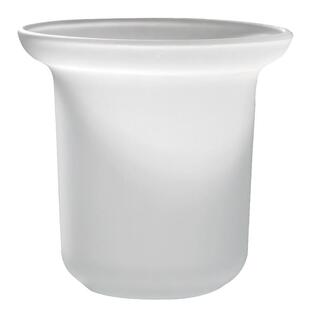 马桶刷玻璃杯子磨砂通用放马桶刷的底座铝配件陶瓷杯漏水置物架挂