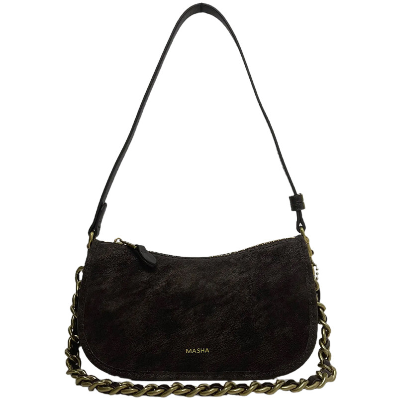 小众洋气链条法棍包女2025新款高级感时尚腋下包单肩斜挎包月牙包