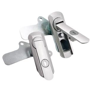 海坦AB403锁弹跳式把手锁AB402通用设备箱锁配电箱电柜门锁平面锁