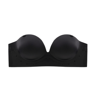 外扩视觉大八厘米内衣无带加厚防漏显胸大托胸文胸小胸无肩带防滑