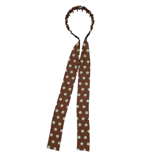 复古丝巾飘带齿梳发箍女春夏高颅顶编发头箍气质外出百搭发卡发饰