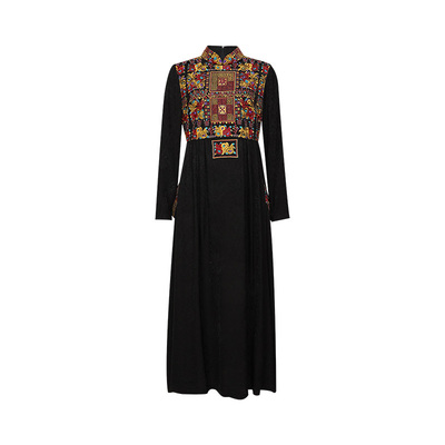 杨丽萍设计桑蚕丝刺绣连衣裙