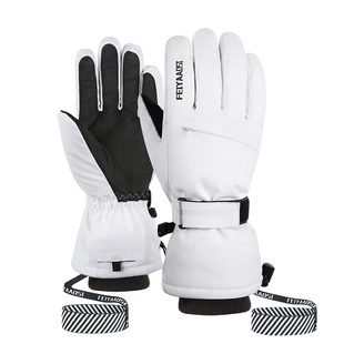 凯夫拉滑雪手套内置护腕女五指男并指登雪山专业单板防水保暖内胆