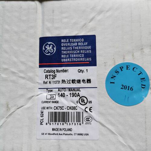 议价当天发货 全新原裝GE通用继电器 RT3F 140-190A