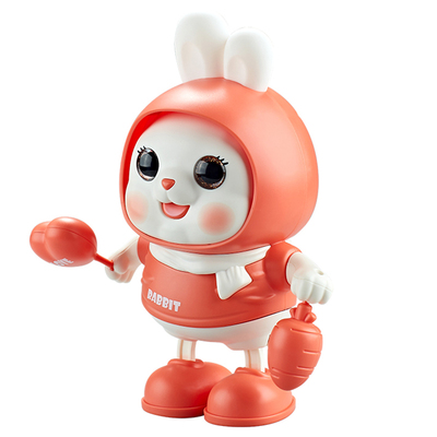 电动跳舞小福兔抬头训练婴儿玩具