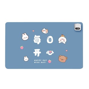 暖加热桌垫鼠标垫冬季发热桌垫桌面学生写作业写字办公室暖手防水