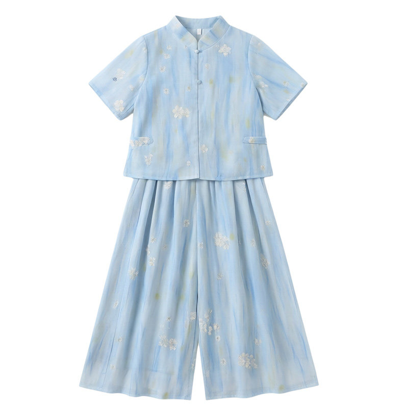女童国风套装夏季中式汉服两件套