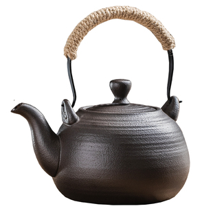 陶瓷烧水壶黑陶煮茶壶提梁养生壶大号单个家用电陶炉碳炉明火户外