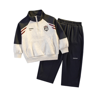 2026新款春季男童洋气运动套装