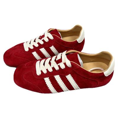 阿甘鞋运动板鞋三条杠拼色单鞋