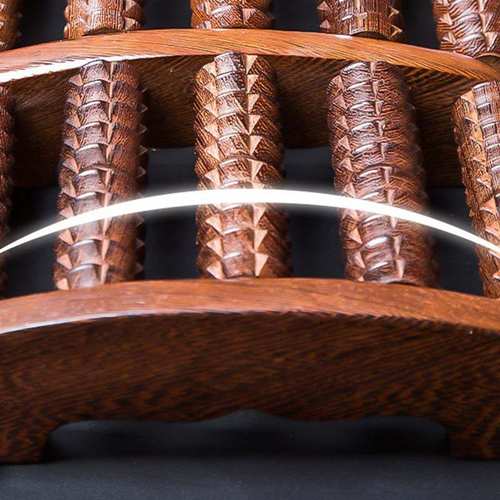 鸡翅木足底按摩器滚轮式按摩器按摩器脚底经络木质穴位按摩脚底