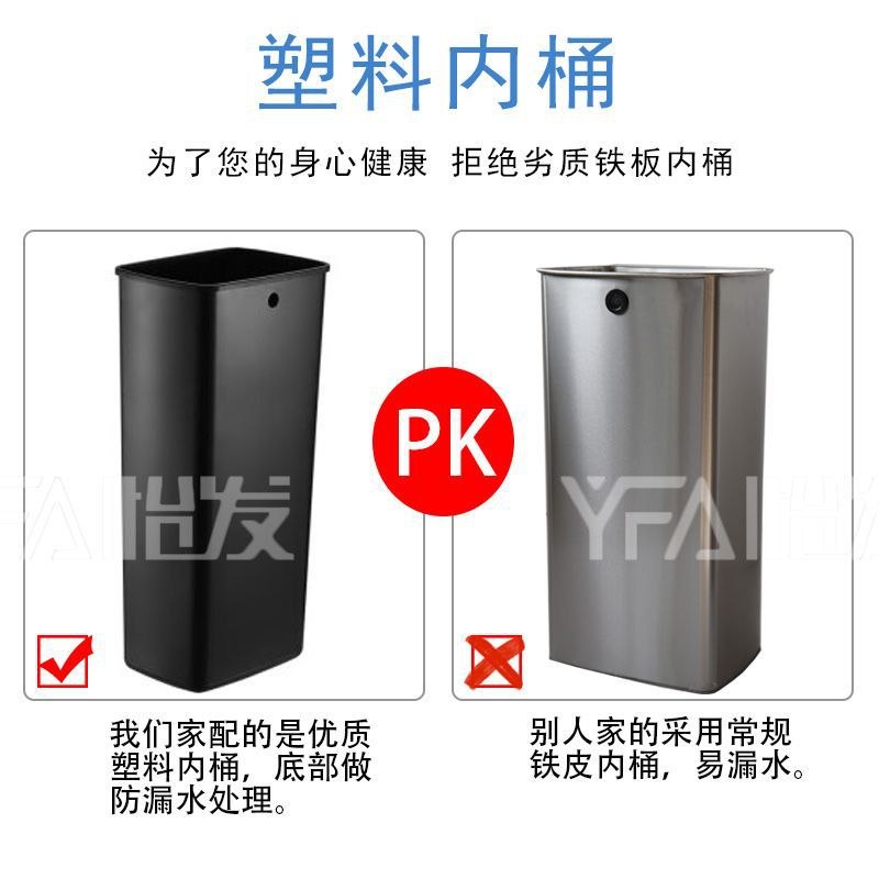现货不锈钢脚踏式分类垃圾桶厨房号带家用大商用盖防臭垃圾箱