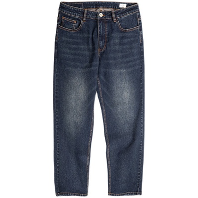 马登工装复古丹宁水洗直筒牛仔裤