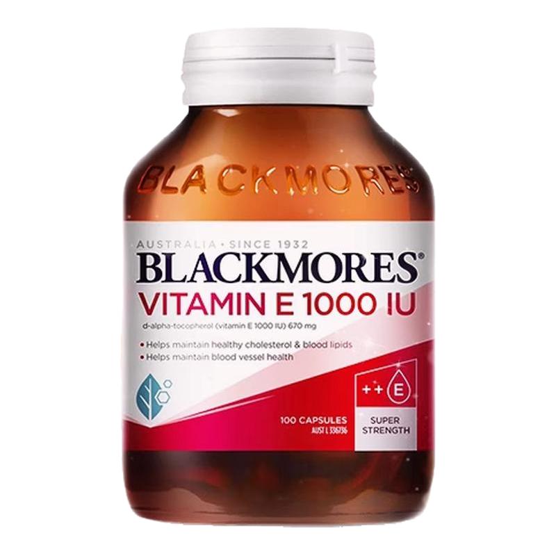 澳洲原装Blackmores澳佳宝天然维生素E 1000IU 100粒 美颜淡斑