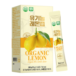 玉锦记有机柠檬汁NFC韩国0蔗糖无添加100%原液鲜榨果汁补充维C