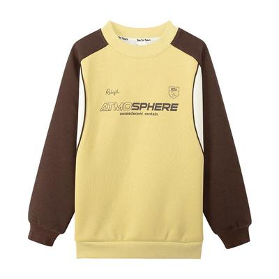 左西秋冬装男童加绒圆领外套上衣