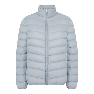 鸭鸭轻薄羽绒服女2025年立领修身