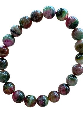 碧玺双色天然老矿西瓜猫眼碧玺