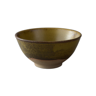 PTLIFE平田柴窑粗陶小面碗6寸钵汤面碗高脚菜碗创意特色餐具中号