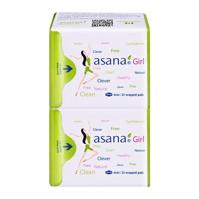 阿莎娜卫生巾日用超薄护翼迷你巾