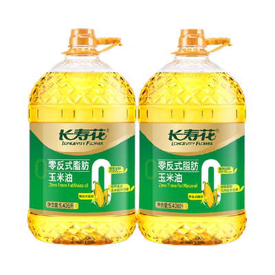 长寿花零反式脂肪食用油5.43L×2