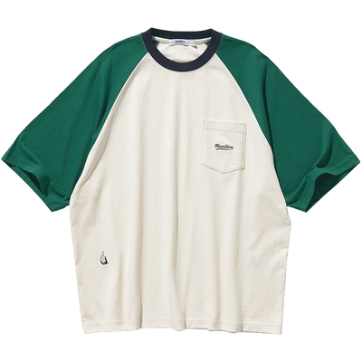 【官方正品】nautica白帆 日系中性简约撞色圆领短袖T恤潮TW4249