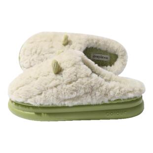 厚底棉拖鞋女款秋冬季2025新款室内家居外穿保暖毛毛绒月子棉鞋女