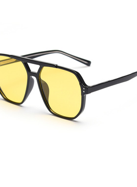 新款双梁复古偏光海洋片男