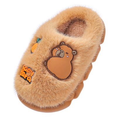 卡皮巴拉儿童棉拖鞋|千人加购