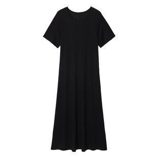 【新品】素然ZUCZUG 4M36 25冬女士简约复古莱赛尔圆领A型连衣裙