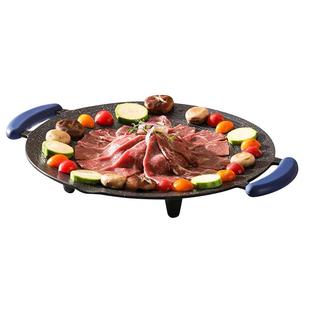 荣事达电烤盘圆形电烧烤炉铁板烧家用多功能韩式烤盘烤肉机专用锅