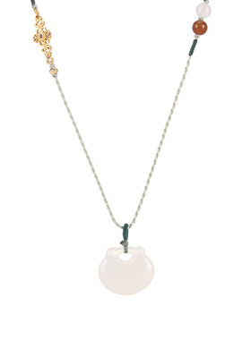 天然玉髓仓鼠钱包吊坠项链女可爱