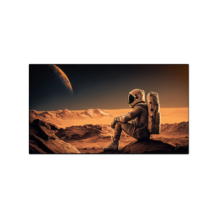 亿立抗光幕布DS8菲涅尔硬屏投影幕布100英寸家用画框幕布