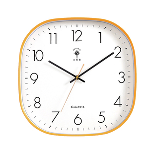 北极星挂钟北欧静音时尚简约家用时钟表客厅创意免打孔方形卧室